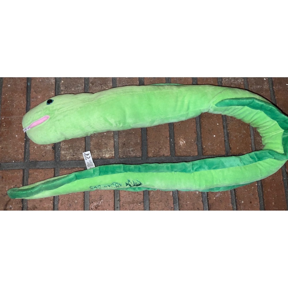 North Carolina Aquariums 50" Green Moray Eel Plush Stuffed Animal Souvenir Toy